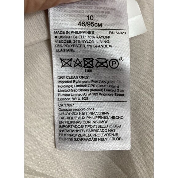 Banana Republic Slouchy Velvet Blazer Jacket 10 Gold Burnished Marshmallow - Picture 7 of 9